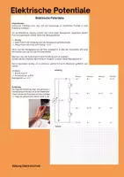 Vorschau - Unterrichtsreihen - Potentialmessung in elektrischen Schaltungen – Arbeitsblatt mit Praxisübung - Deckblatt