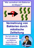 Vorschau - Stundenentwürfe - Vermehrung von Bakterien durch mitotische Zellteilung - Deckblatt