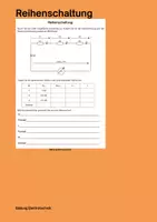 Vorschau - Unterrichtsreihen - Reihenschaltung von Widerständen – Strom-, Spannungs- und Widerstandsmessung - Deckblatt