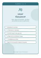 Vorschau - Poster - Klassenrat einführen - Rollen, Ablauf & Protokolle Kl. 5-7 - Deckblatt