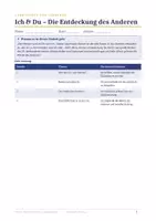 Vorschau - Unterrichtsreihen - Ich & Du – Die Entdeckung des Anderen | Buber & Levinas | Religion Oberstufe (Klasse 11–13) - Seite 1