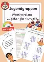 Vorschau - Arbeitsblätter - Jugendgruppen: Wann wird aus Zugehörigkeit Gruppendruck? - Deckblatt