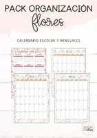 Vista previa - Para docentes: organización, planificación y formación - Calendarios y organizadores flores 2026-2027 - página 1