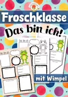 Vorschau - Mal- und Bastelvorlagen - Materialpaket: Froschklasse | Gesamtpaket - Seite 1
