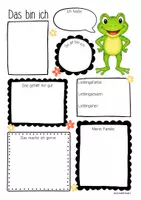 Vorschau - Arbeitsblätter - Froschklasse - Das bin ich | Steckbrief (Klassentier) - Seite 3