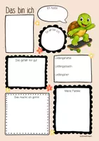 Vorschau - Arbeitsblätter - Schildkrötenklasse - Das bin ich | Steckbrief (Klassentier) - Seite 2