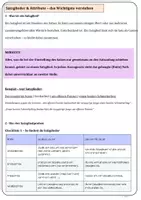 Vorschau - Arbeitsblätter - Satzglieder & Attribute Wissen, Checklisten & Übungen mit Lösungen Klasse 6 - Seite 2