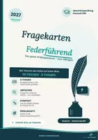 Vorschau - Unterrichtsreihen - Fragekarten Deutsch Klasse 9/10 mit Lösungen – Lernkarten & Quiz zur Abschlussprüfung 2027 Realschule BW | Federführend - Deckblatt