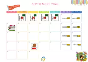 Vista previa - Decoración del aula - Calendario pictos 2627 - página 1
