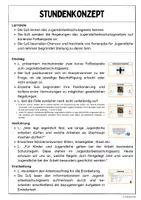 Vorschau - Stundenentwürfe - Jugendarbeitsschutzgesetz (Stundenkonzept) - Seite 1