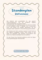 Vorschau - Anderer Materialtyp - Stundenplan Delfinklasse | Vorlage - Seite 1