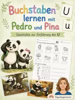 Vorschau - Arbeitsblätter - Buchstabeneinführung U - Geschichte, Bilder, Übungen - Deckblatt