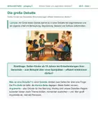 Vorschau - Arbeitsblätter - Die große Debatte: Mitentscheiden ab 10? – Pro-Kontra-Debatte mit Urteilsbausteinen – AB 6 - Deckblatt