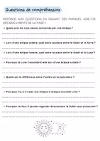 Aperçu - Feuilles d'exercices - Fiche documentaire - Les eclipses (CE2-CM1) - Page 2