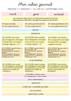 Aperçu - Outils du professeur - Cahier-journal de la rentrée en GS-CP - Page 1