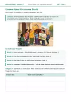 Vorschau - Arbeitsblätter - Unsere Idee für unsere Stadt – Mini-Projekt mit Ideen-Steckbrief und Brief ans Rathaus – AB 7 - Deckblatt