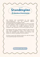 Vorschau - Anderer Materialtyp - Stundenplan Erdmännchenklasse | Vorlage - Seite 1