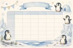 Vorschau - Anderer Materialtyp - Stundenplan Pinguinklasse | Vorlage - Seite 3
