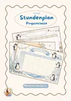 Vorschau - Anderer Materialtyp - Stundenplan Pinguinklasse | Vorlage - Deckblatt
