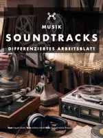 Vorschau - Arbeitsblätter - Differenziertes Arbeitsblatt „Soundtracks/Filmmusik am Beispiel Hans Zimmer & Disney“ mit Lösung; Klasse 7-8 - Deckblatt