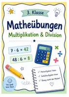 Vorschau - Arbeitsblätter - Matheaufgaben Multiplikation und Division - tägliche Übungen mit Lösungen Klasse 3 - Deckblatt