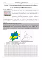 Vorschau - Stundenentwürfe - Oberstufe Mathe Dreidimensionales Koordinatensystem - Deckblatt