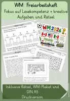 Vorschau - Arbeitsblätter - WM2026 Freiarbeitsheft - Lesetraining Klasse 3/4 - Seite 1