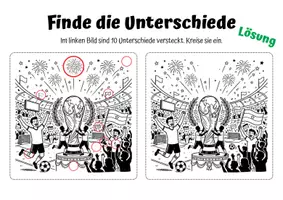 Vorschau - Arbeitsblätter - Finde die Unterschiede: Fussball WM - Seite 2