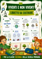 anteprima - Altro tipo di materiale - Viventi e non viventi - Libretto da costruire - Pagina di copertina