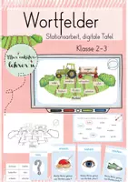 Vorschau - Arbeitsblätter - Wortfelder - Stationsarbit & Digitale Tafel (Klasse 2/3) - Seite 2