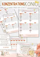 Vorschau - Arbeitsblätter - Lernratte - Konzentrationsübungen - Finde den Schatz - Deckblatt