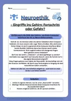 Vorschau - Unterrichtsreihen - Neuroethik – Gehirn, Technik & Identität | Komplettpaket (5 Module, Philosophie Oberstufe, Abitur) - Seite 3