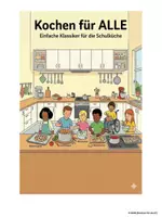 Vorschau - Arbeitsblätter - Rezeptsammlung + Küchenregeln für die Schulküche + Quiz - Deckblatt