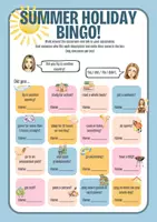 Vorschau - Arbeitsblätter - Summer Holiday Bingo - Deckblatt