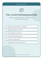 Vorschau - Merkblätter - Das Lernentwicklungsgespräch - Leitfaden & Zielvereinbarung - Deckblatt