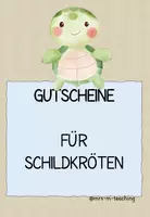 Vorschau - Anderer Materialtyp - Gutscheine Schildkröten - Deckblatt