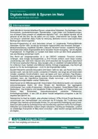 Vorschau - Arbeitsblätter - Digitale Identität – Persönliche Daten & Online-Spuren - Seite 1