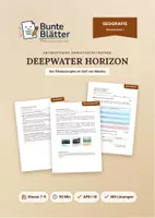 Vorschau - Stundenentwürfe - Geografie: Ölpest und Deepwater Horizon - Klasse 8/9 - Deckblatt