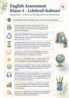 Vorschau - Arbeitsblätter - English Assessment Klasse 4 – Lernstand & Übergabeprofil für die Sekundarstufe I - Seite 1
