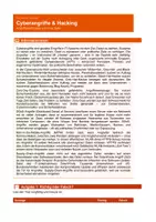 Vorschau - Arbeitsblätter - Cyberangriffe & Hacking l Informatik Arbeitsblatt - Seite 1