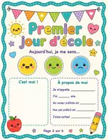 Aperçu - Feuilles d'exercices - Mon journal de la rentrée – Premier jour d’école & première semaine | GS, CP, CE1 - Page 1