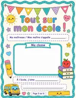 Aperçu - Feuilles d'exercices - Mon journal de la rentrée – Premier jour d’école & première semaine | GS, CP, CE1 - Page 2