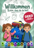 Vorschau - Mal- und Bastelvorlagen - Willkommensdeko Klassenzimmer | Begrüßung Schuljahresanfang & neue Schüler - Deckblatt