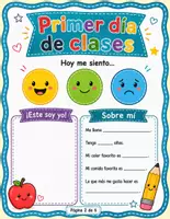 Vista previa - Hojas de trabajo - Mi diario de regreso a clases – Primer día y primera semana | Infantil, 1.º y 2.º de Primaria - página 1