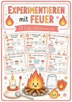 Vorschau - Arbeitsblätter - Feuer - 20 Experimentierkarten - Deckblatt