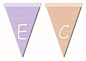 Vorschau - selbst erstellte Cliparts/Grafiken - Wimpelkette_LESEECKE_bunt - Seite 2