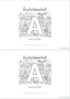 Vorschau - Arbeitsblätter - Buchstabenheft zum Buchstaben A - Seite 1