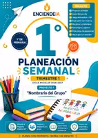 Vista previa - Unidades / Secuencias / Situaciones de Aprendizaje - "Planeación Semanal 1° Primaria NEM — Trimestre 1 - página 1