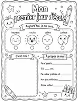 Aperçu - Feuilles d'exercices - Mon journal de la rentrée : Livret d'activités et souvenirs (Maternelle - CE1) - Page 1