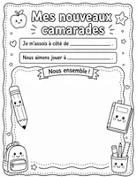 Aperçu - Feuilles d'exercices - Mon journal de la rentrée : Livret d'activités et souvenirs (Maternelle - CE1) - Page 3